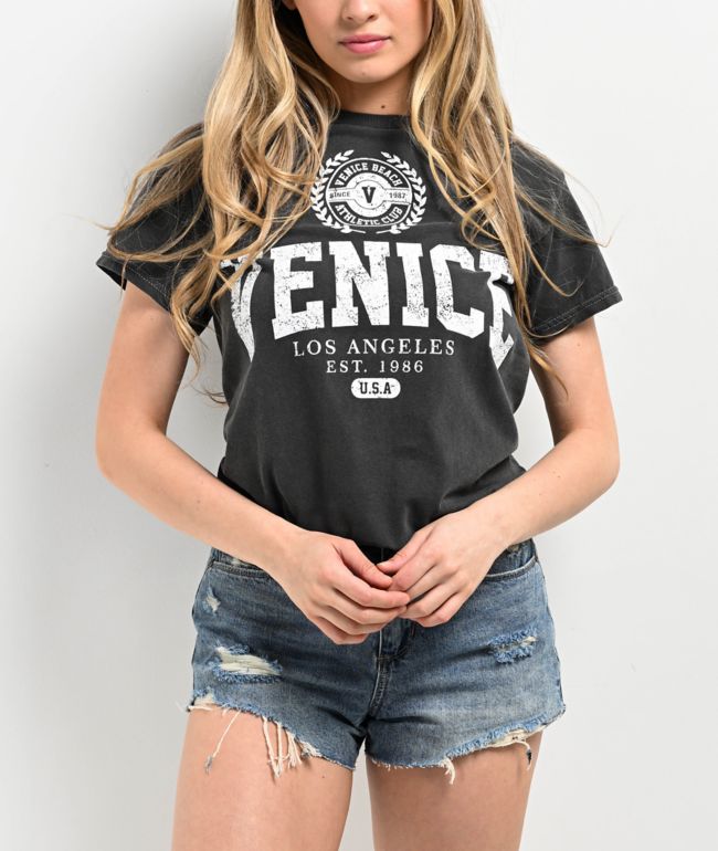 Goodie Two Sleeves Venice Black Pigment Dye T-Shirt