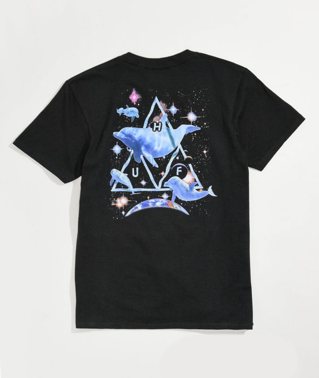 HUF Kids Space Dolphin Black T-Shirt