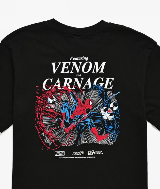 HUF x Marvel Spider-Man Kids Max Carnage Black T-Shirt - thumbnail 3