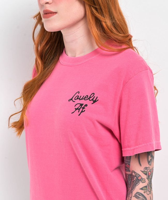 Hell Babes Lovely Electric Pink T-Shirt - thumbnail 3