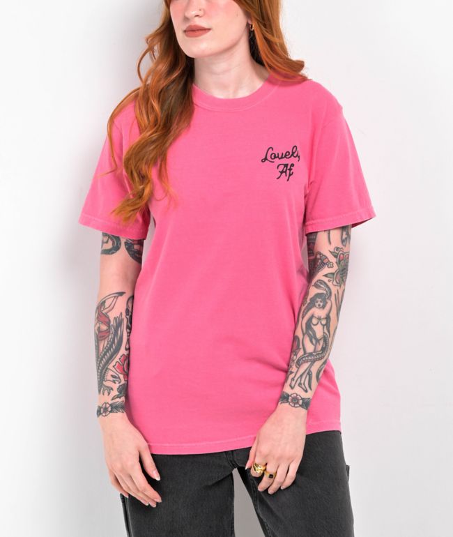Hell Babes Lovely Electric Pink T-Shirt - thumbnail 2