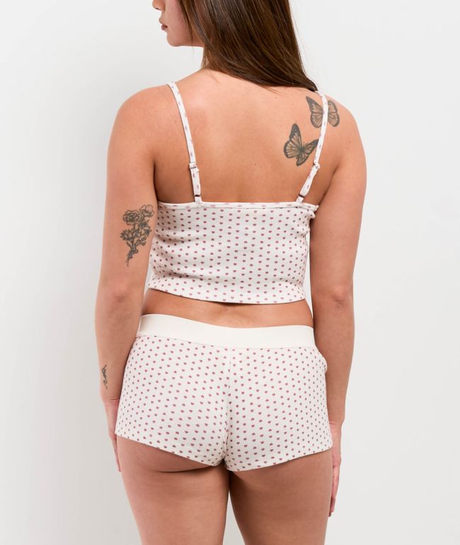 Hesperus Heart White Boyshort Underwear - thumbnail 2