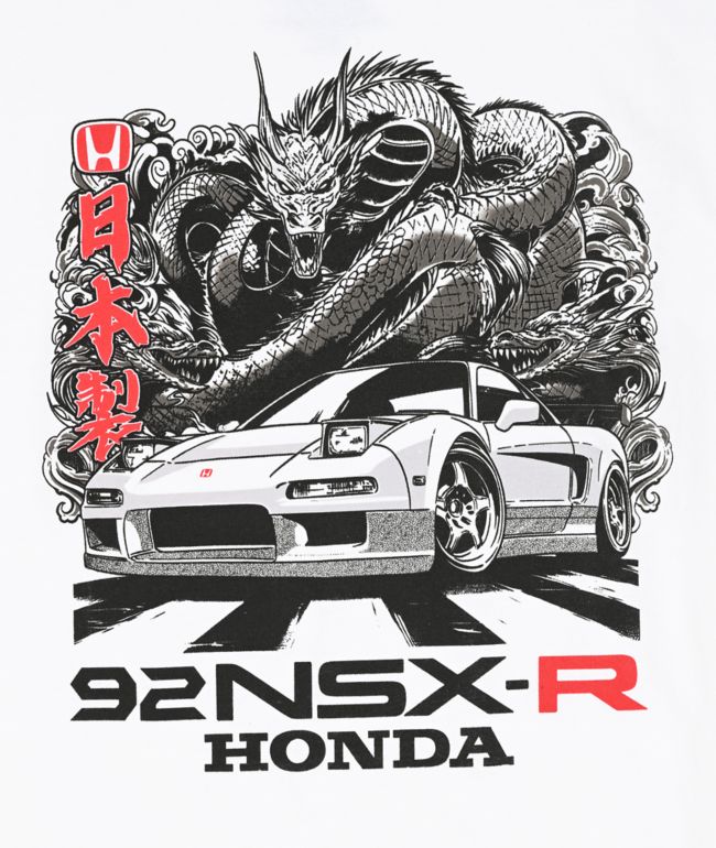 Honda Kids Dragon 92 White T-Shirt - thumbnail 3