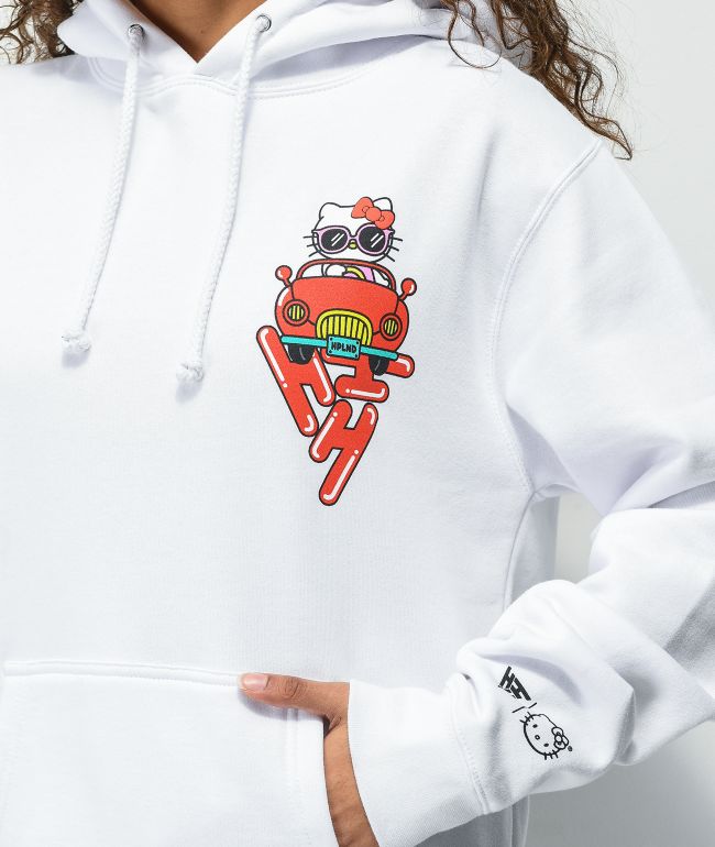 Hypland x Hello Kitty Car Break White Hoodie - thumbnail 3