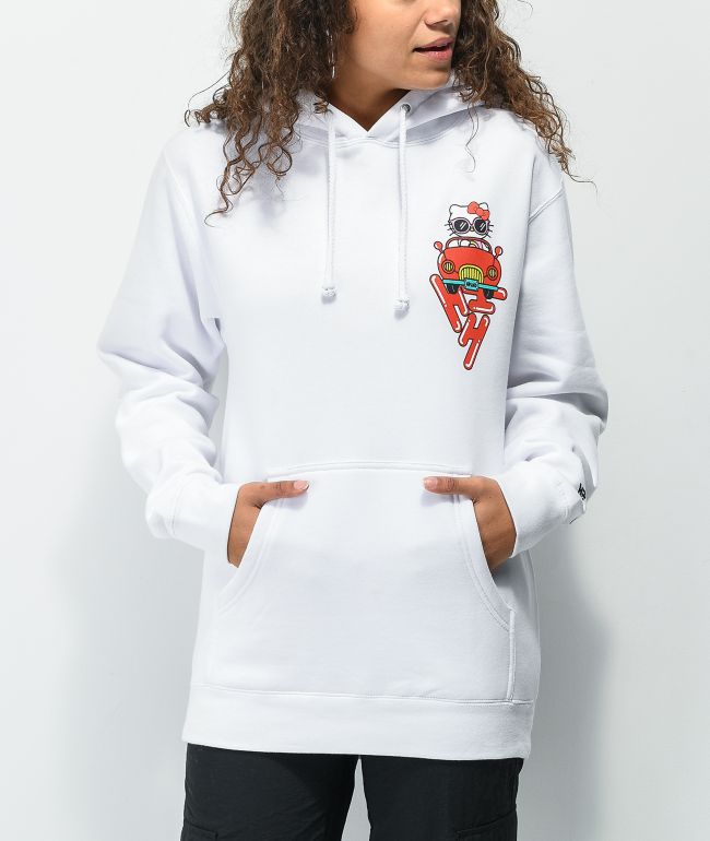 Hypland x Hello Kitty Car Break White Hoodie - thumbnail 2