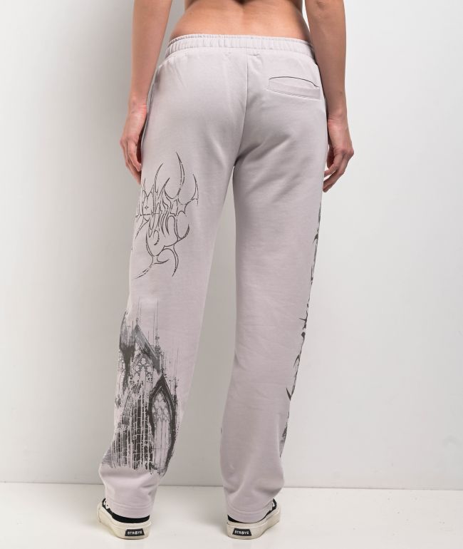 Insomnia Visuals Cathedral Grey Sweatpants - thumbnail 2