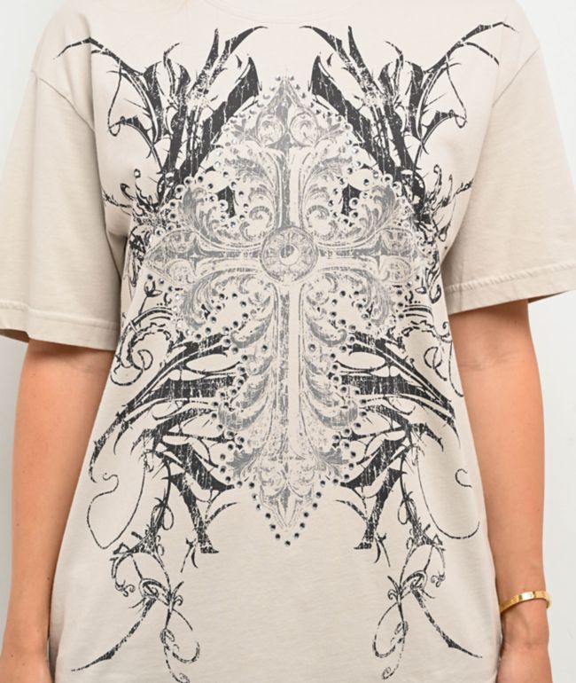 Insomnia Visuals Centerpiece Grey T-Shirt - thumbnail 3