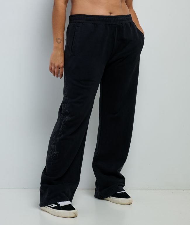 Insomnia Visuals Double Cross Black Sweatpants - thumbnail 3
