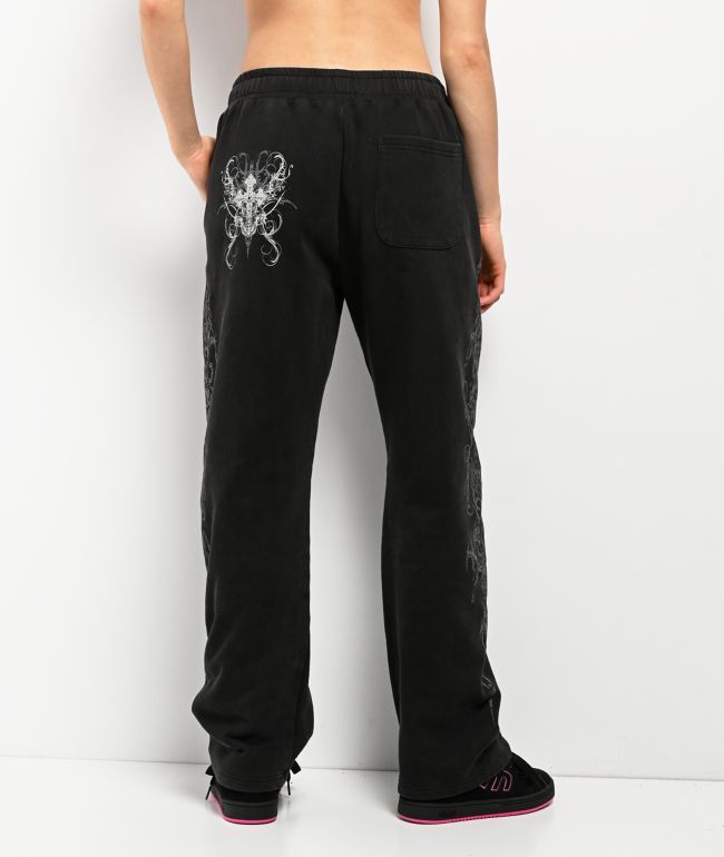 Insomnia Visuals Double Cross Black Sweatpants - thumbnail 2