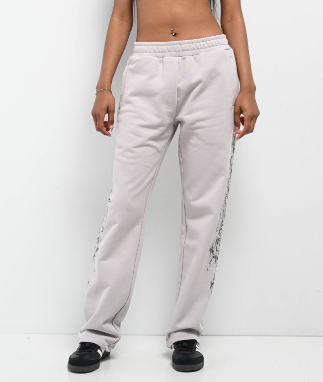 Insomnia Visuals Double Cross Grey Sweatpants