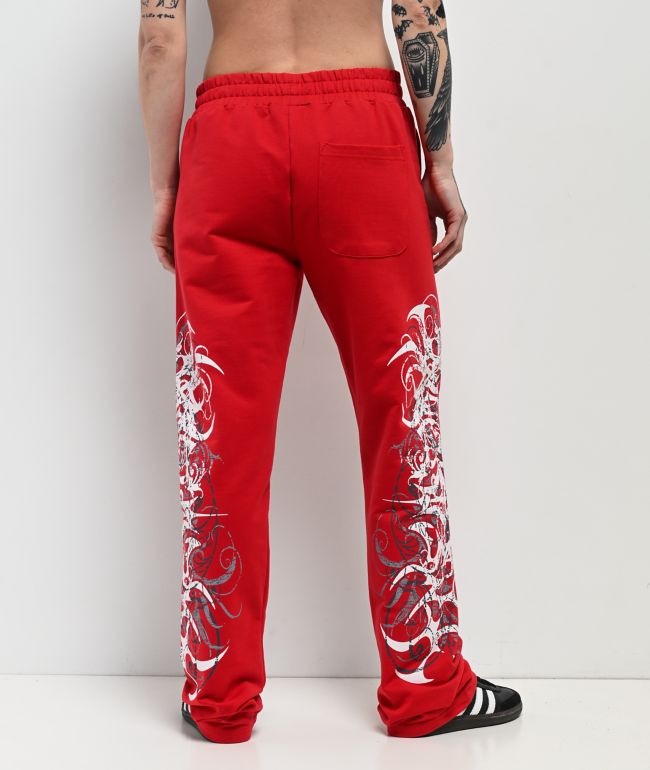 Insomnia Visuals Eclipse Red Sweatpants - thumbnail 2