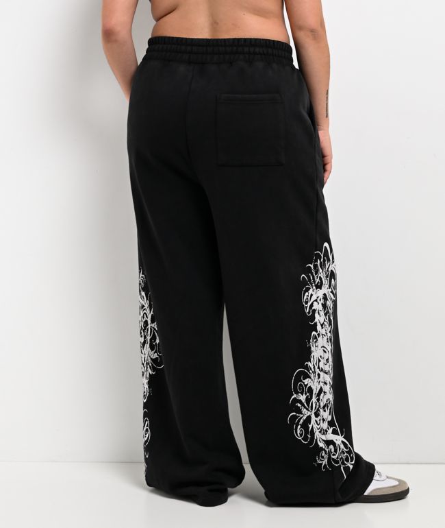 Insomnia Visuals Eternal Black Wash Sweatpants - thumbnail 3