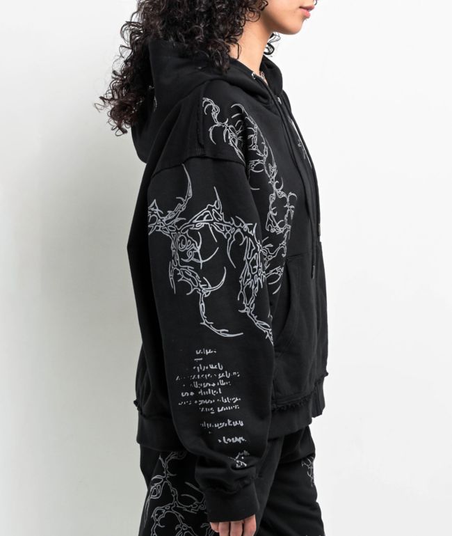 Insomnia Visuals Sigil Black Zip Hoodie - thumbnail 3