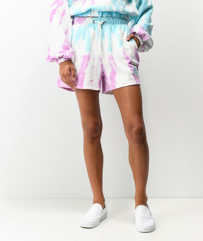 JV by Jac Vanek Crystal Ball Tie Dye Sweat Shorts