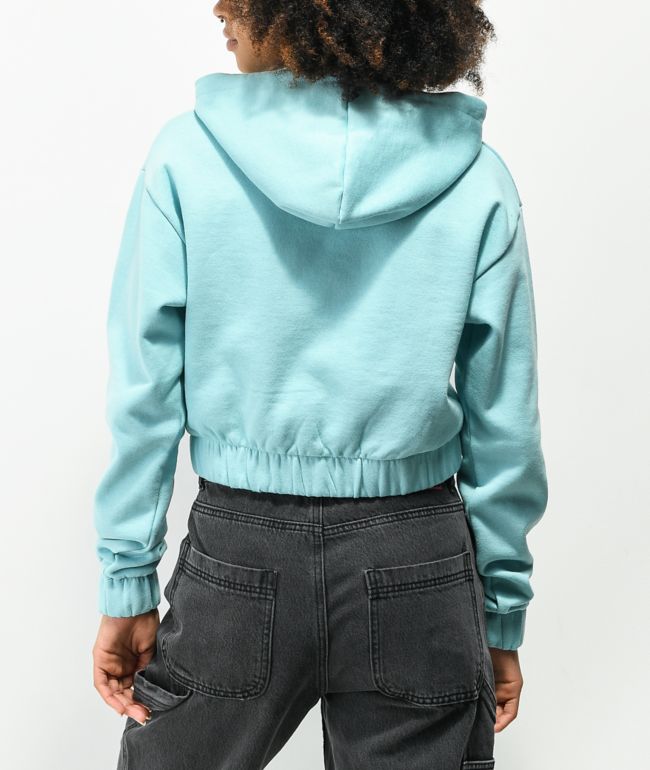 JV by Jac Vanek FU Blue Crop Zip Hoodie - thumbnail 2