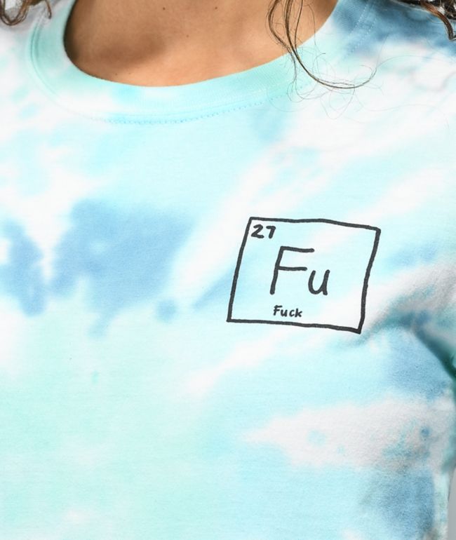 JV by Jac Vanek FU Blue Tie Dye T-Shirt - thumbnail 3