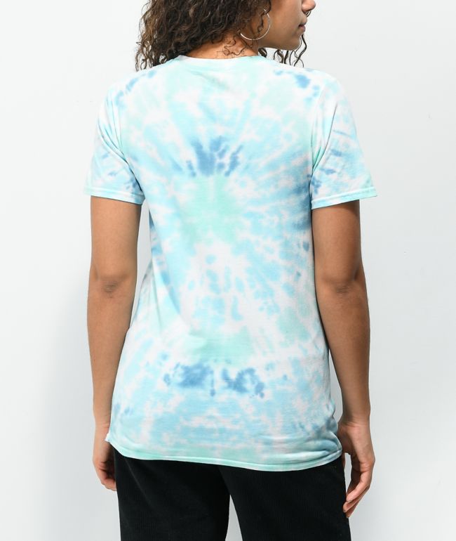 JV by Jac Vanek FU Blue Tie Dye T-Shirt - thumbnail 2