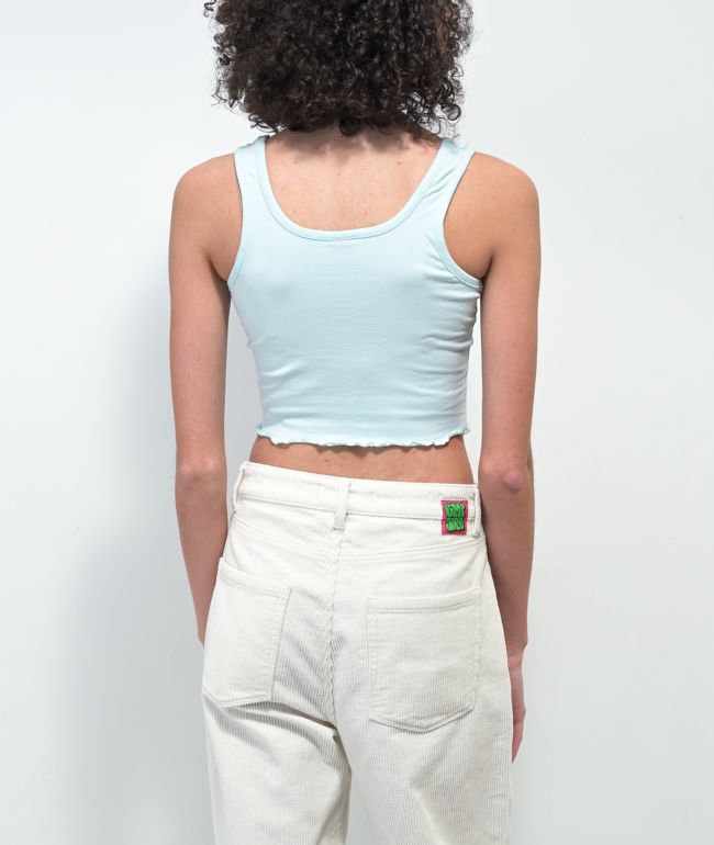 JV by Jac Vanek High There Blue Crop Tank Top - thumbnail 3