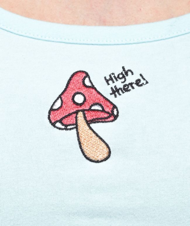 JV by Jac Vanek High There Blue Crop Tank Top - thumbnail 2