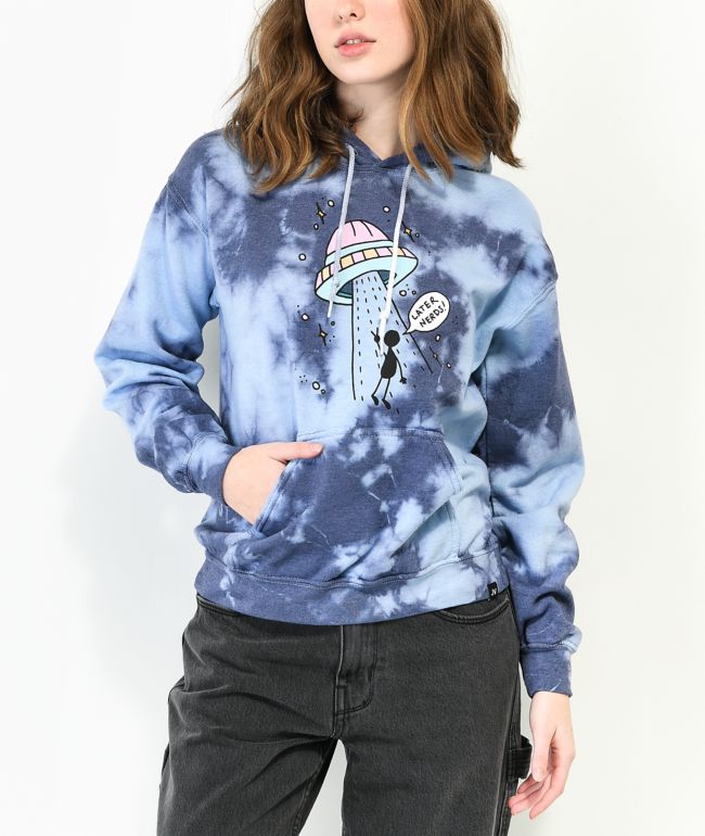 JV by Jac Vanek Later Nerds Purple Tie Dye Hoodie