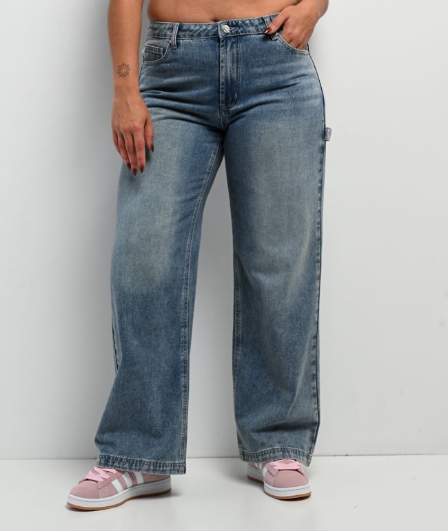 Juicy Couture Abbot Rhinestone Blue Carpenter Jeans - thumbnail 3