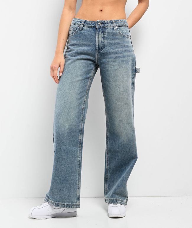 Juicy Couture Abbot Rhinestone Blue Carpenter Jeans