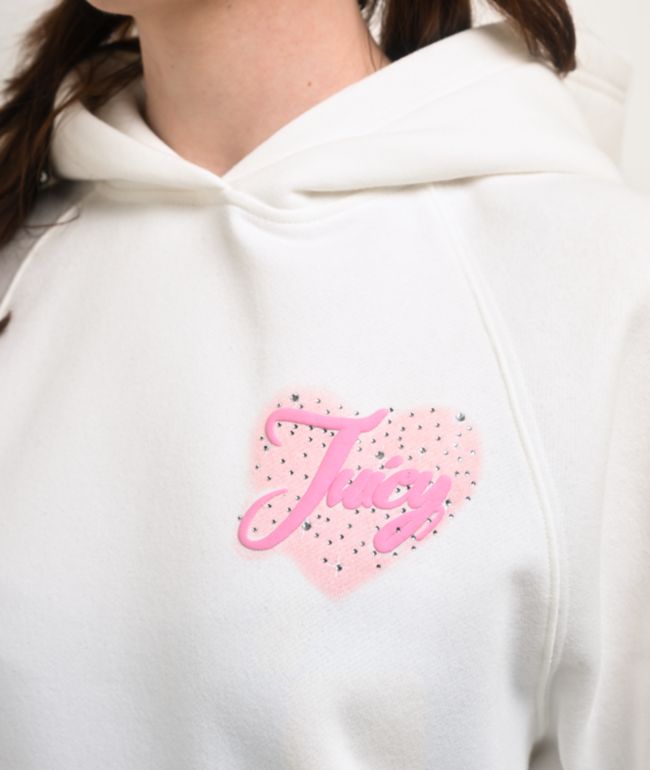 Juicy Couture Puff Print Cream Hoodie - thumbnail 3