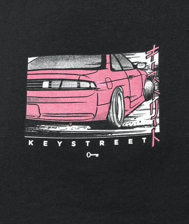 Key Street Driftin Black Crop T-Shirt - thumbnail 2