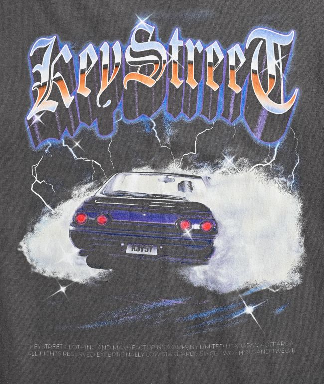 Key Street Kids Burnout Grey T-Shirt - thumbnail 3