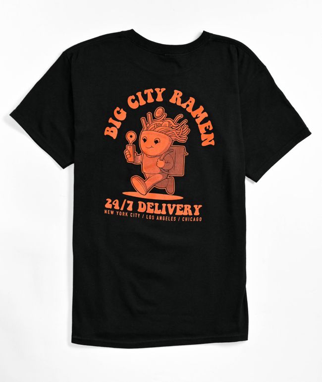 Kids Big City Ramen Black T-Shirt