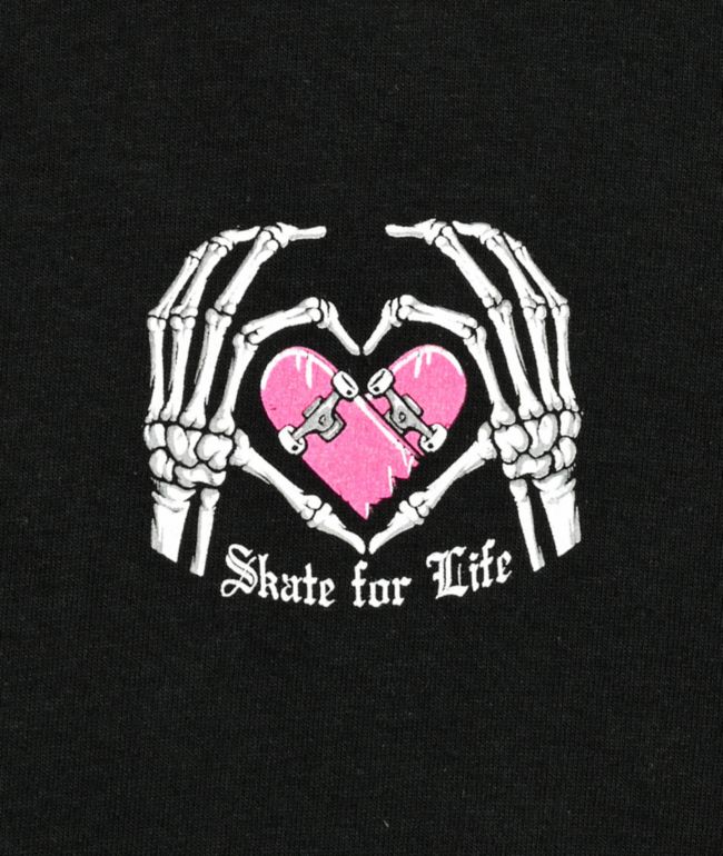 Kids Skate For Life Black T-Shirt - thumbnail 3