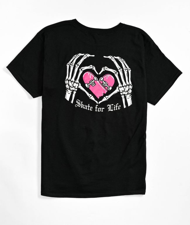 Kids Skate For Life Black T-Shirt