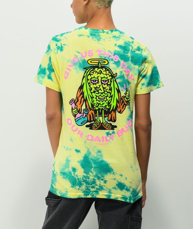 Killer Acid Daily Bud Green & Yellow Tie Dye T-Shirt