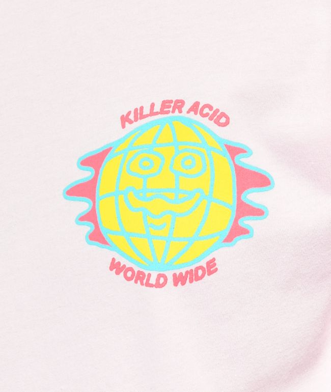 Killer Acid Dose The World Pink T-Shirt - thumbnail 3