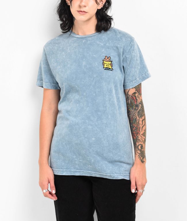 Killer Acid Duality Blue Mineral Wash T-Shirt - thumbnail 2