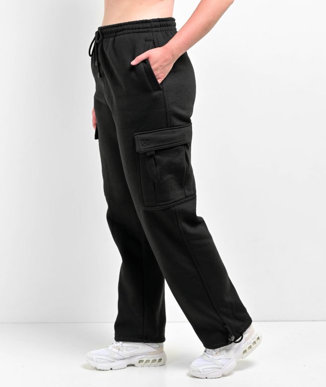 Leah Kirsch Black Cargo Sweatpants - thumbnail 3