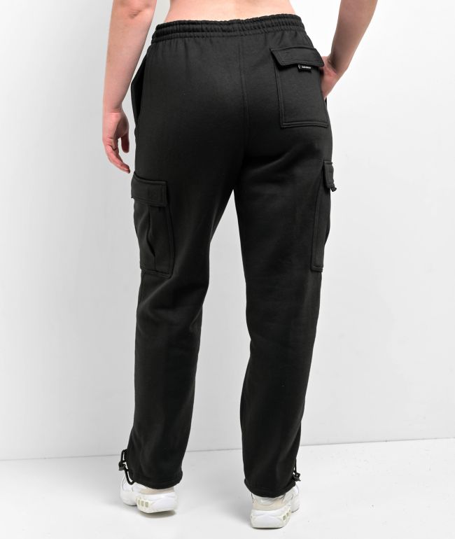 Leah Kirsch Black Cargo Sweatpants - thumbnail 2