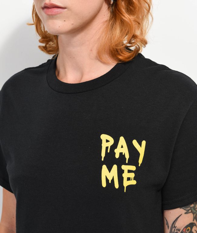Leah Kirsch Pay Me Black T-Shirt - thumbnail 3