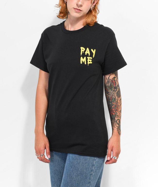 Leah Kirsch Pay Me Black T-Shirt - thumbnail 2