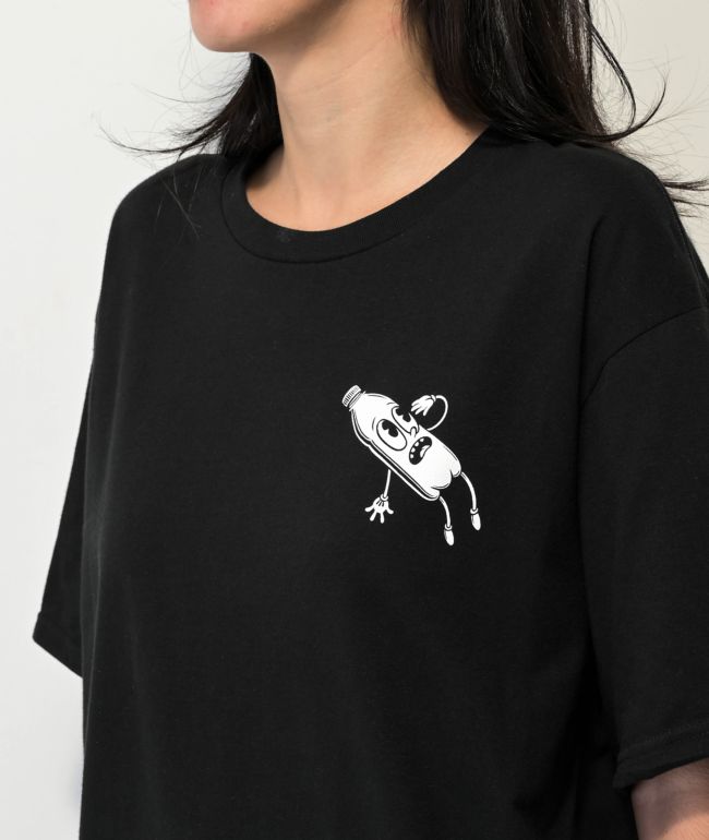 Liquid Death Bottle Slaughter Black T-Shirt - thumbnail 3