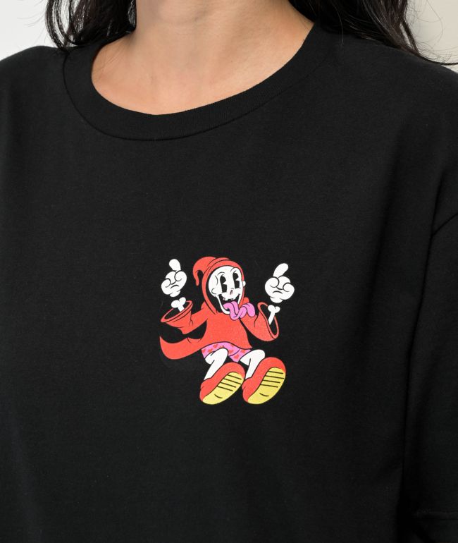 Liquid Death Reaping Death Rainbow Black T-Shirt - thumbnail 3