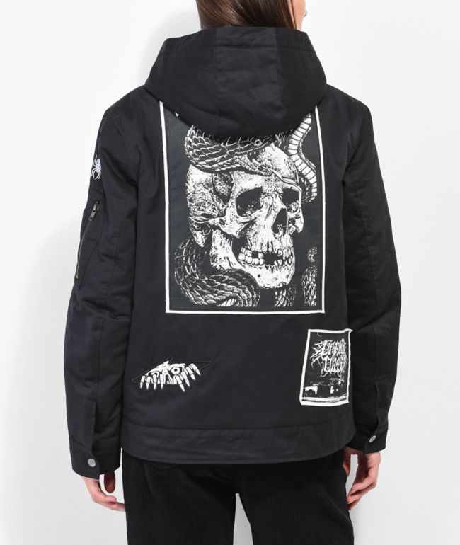 Lurking Class By Sketchy Tank DIY Patch Black Jacket