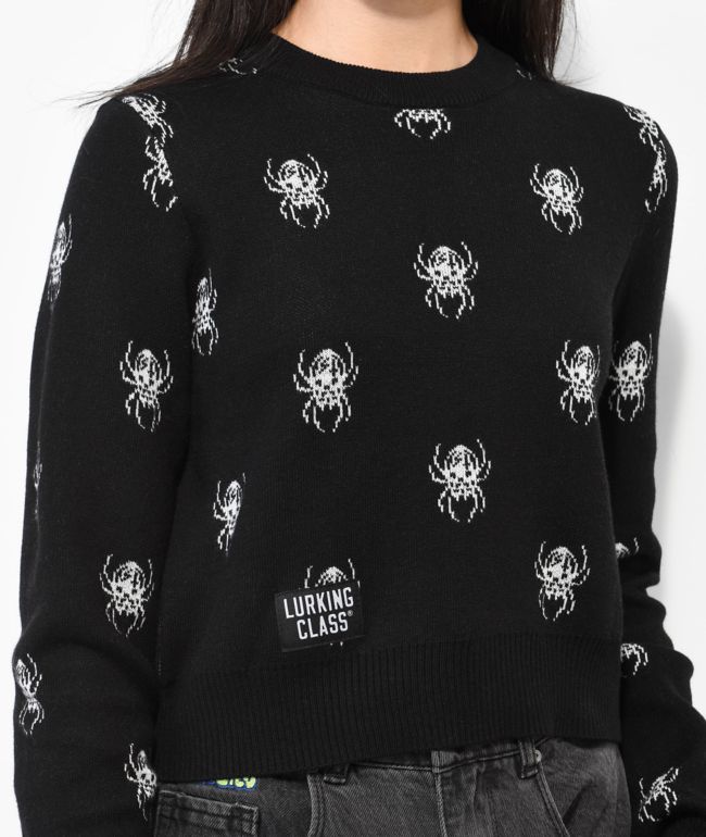Lurking Class By Sketchy Tank Repeat Spider Black Sweater - thumbnail 3