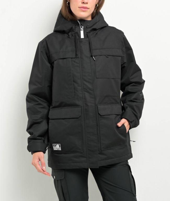 Lurking Class By Sketchy Tank Stay Sharp Black Snowboard Jacket