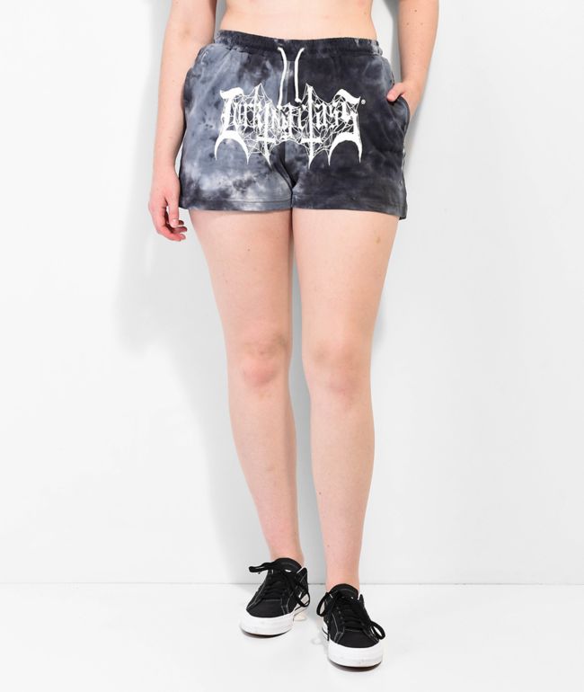 Lurking Class By Sketchy Tank Tombs Black Tie Dye Sweat Shorts