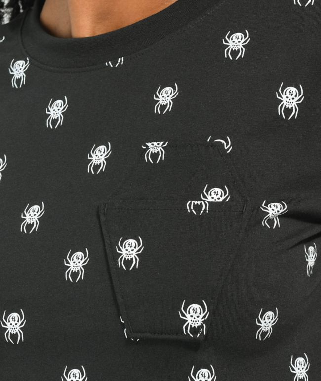 Lurking Class Spiders Coffin Pocket Crop T-Shirt - thumbnail 3