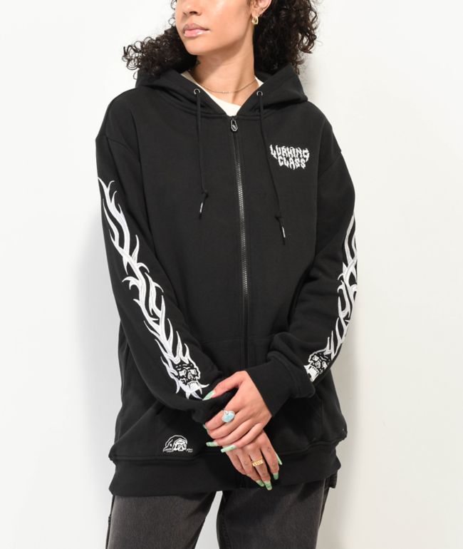 Lurking Class by Sketchy Tank Black Zip Hoodie