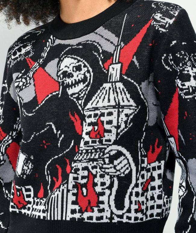 Lurking Class by Sketchy Tank Class Destroy Black Crewneck Sweatshirt - thumbnail 3