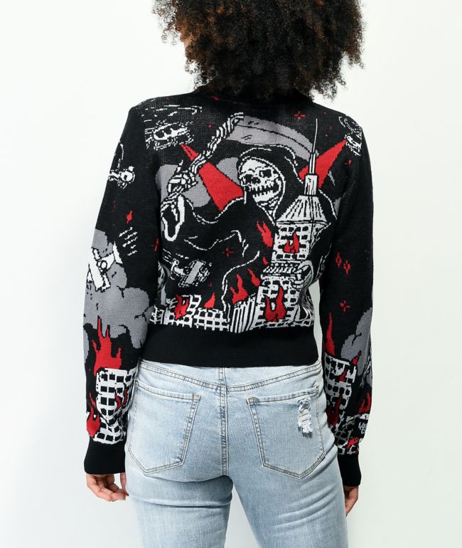 Lurking Class by Sketchy Tank Class Destroy Black Crewneck Sweatshirt - thumbnail 2