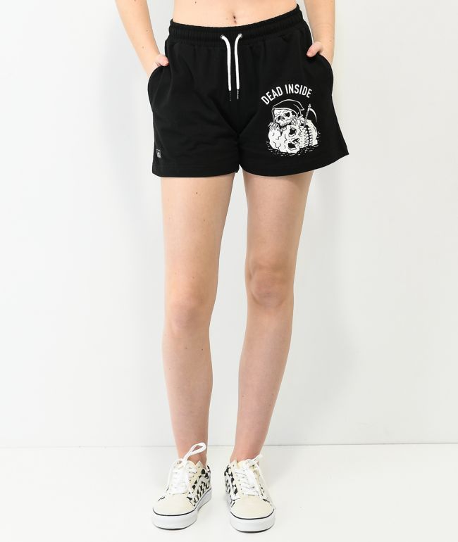 Lurking Class by Sketchy Tank Dead Inside Black Sweat Shorts